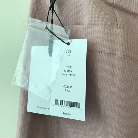 The Script Pink Chiara Cropped Wide Leg Pant $348 NWT Size 10 - Picture 4 of 6